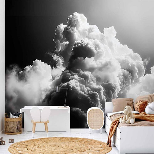 Carta da parati - Clouds Like from Dreams: Let the Sun Illuminate Your Day – A Visual Feast