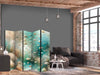 Paravento - Spectacular Underwater Landscape - Fish in an Underwater World in Turquoise Blue Beige and Delicate Orange C