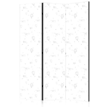 Paravento Aeroplani nel cielo 3 ante