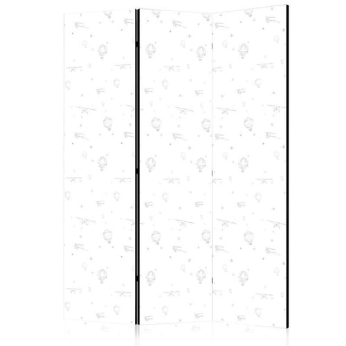 Paravento Aeroplani nel cielo 3 ante