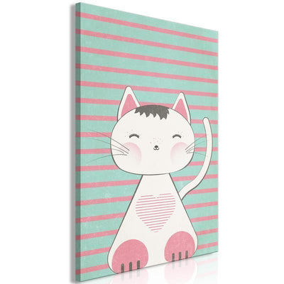 Quadro - Striped Kitten (1 Part) Vertical