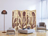 Paravento giapponese Foglie in stile Matisse 5 ante