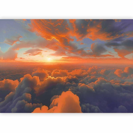 Carta da parati - When Dawn Tickles the Clouds: A Spectacle of Colors on the Morning Sky