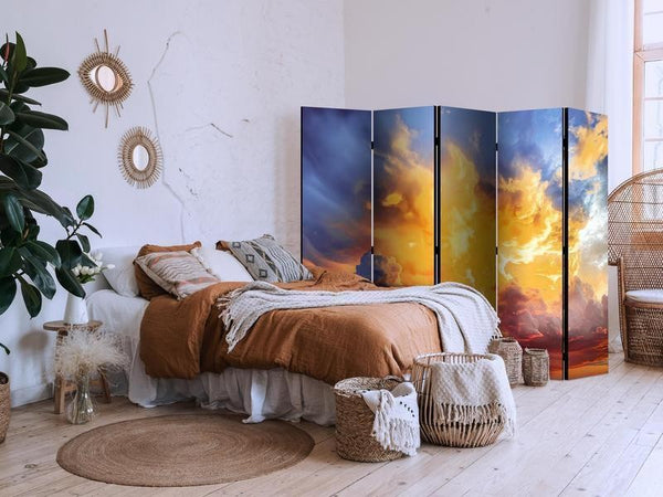 Paravento - Beautiful Sunset - Clouds in Warm Tones
