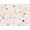 Carta da parati - Dots Speckles and Splatters Multicolored Cheerful Pattern on a Light Pink Background