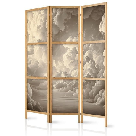 Paravento giapponese - Whisper of Illuminated Clouds: Soft Play of Light in the Theater of the Heavens