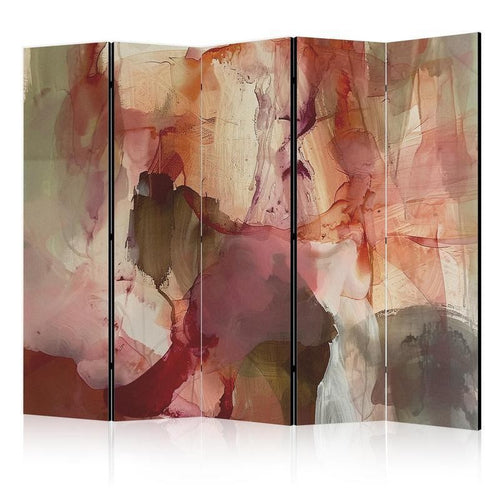 Paravento - Rose Abstraction - Spilled Watercolor Paint in Spring Colors