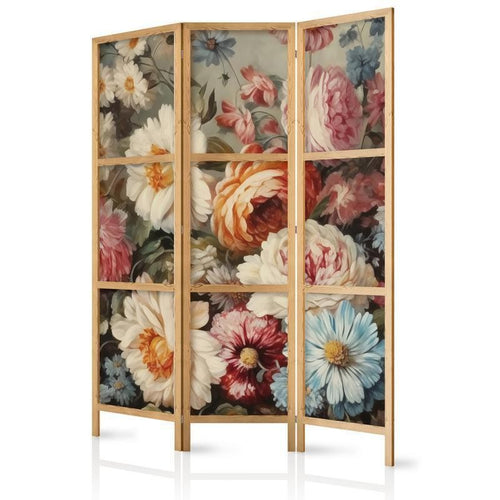 Paravento giapponese - Scent of Nature - Beautiful Garden Flowers in Pastel Colors