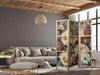 Paravento giapponese - Scent of Nature - Beautiful Garden Flowers in Pastel Colors