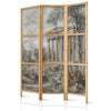 Paravento giapponese - Antique Landscape - Greek Temple on a Hill Among Lush Vegetation