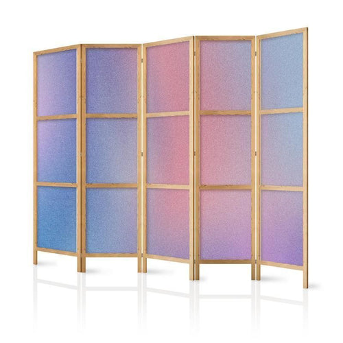 Paravento giapponese - Rainbow Gradient - Delicate Multicolored Gradient Resembling Mist