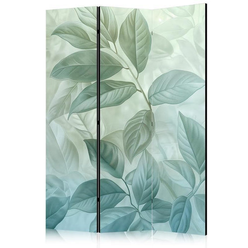 Paravento - Large Leaves in Green-Mint Shades - Botanical Motif