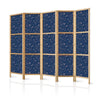 Paravento giapponese - Cosmic Inspirations - Pattern with Stars and Constellations on a Dark Background