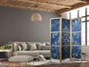Paravento giapponese - Retro Ornament - Decorative Motif in Worn Blues