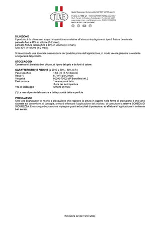Tixe Turchino 4lt idro pittura lavabile microporosa extra bianca opaca per interni