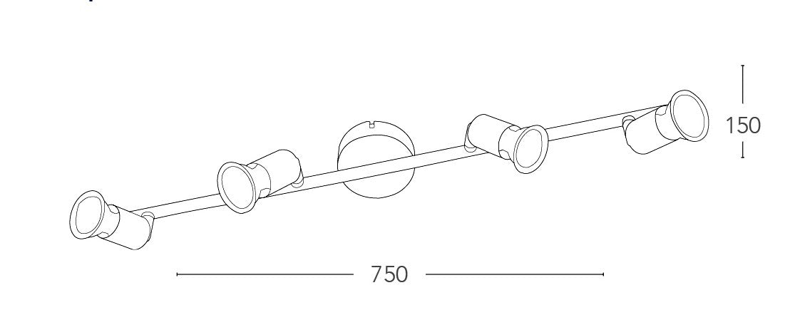 Faretto Spot Cromo Led A+ 4000kelvin 3 watt