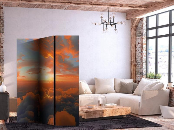 Paravento - When Dawn Tickles the Clouds: A Spectacle of Colors on the Morning Sky