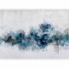 Carta da parati - Abstract wave - minimalist composition with blue pattern