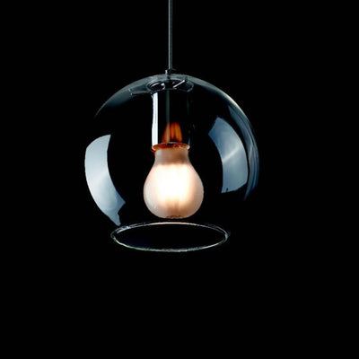 Lampadario Illuminando PAGODA 1A E27 LED sospensione vetro trasparente lampada soffitto