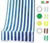 TENDA DA SOLE RIO CON TUNNEL CM.140 x cm.250 h in poliestere - bianco/verde