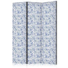 Paravento Fiori blu vintage 3 ante
