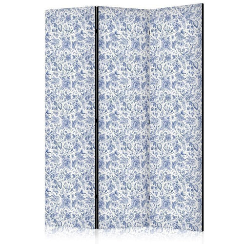 Paravento Fiori blu vintage 3 ante