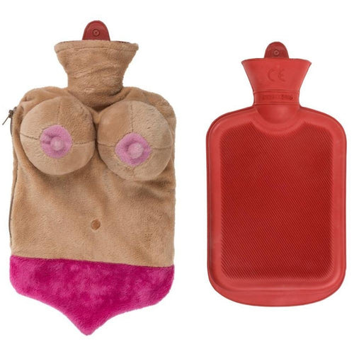 Borsa dell'acqua calda peluche a forma di seno
