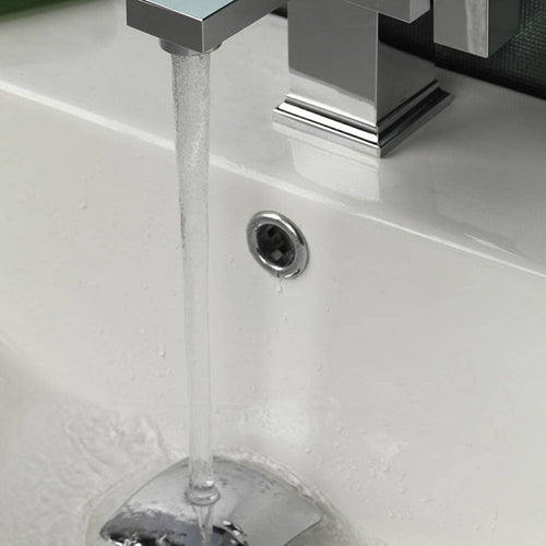 Ghiera anello cromato per fori da 13mm per troppo pieno lavabo e bidet - 2pz