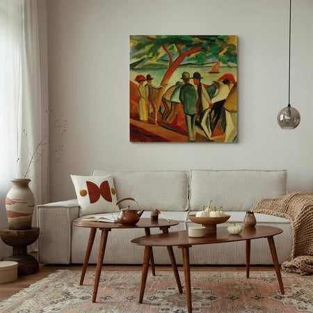 Quadro - Spaziergänger am See (August Macke)