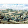 Carta da parati - Landscape with Green Fields and Trees Tuscan Sunny View