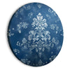 Quadro rotondo - Retro Ornament: Decorative Motif in Worn Blues