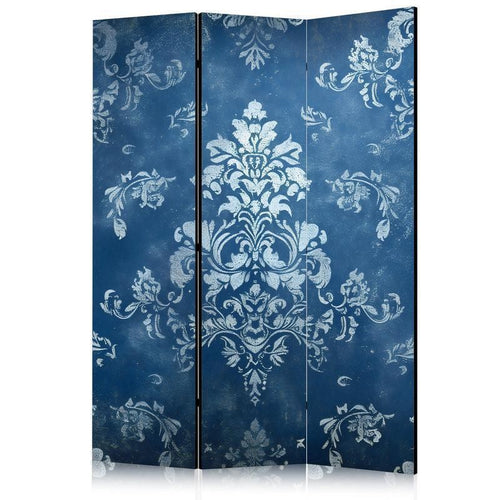 Paravento - Retro Ornament - Decorative Motif in Rubbed Blues
