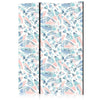 Paravento - Fish in Minimalist Style - Fish in Aztec Style in Pastel Color Shades on a White Background