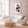 Quadro - Cycling Race Competitors on a Light Background - Illustration