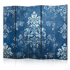 Paravento - Retro Ornament - Decorative Motif in Rubbed Blues