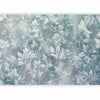 Carta da parati - Ornaments in Worn Muted Turquoises: Delicate Plant Pattern