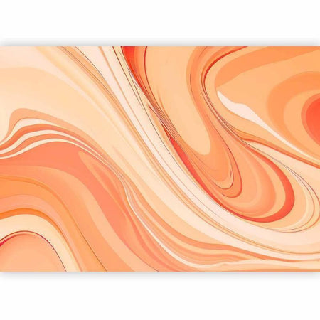 Carta da parati - Peach Abstraction - Abstraction with Smoothly Transitioning Colors in Orange Tones