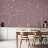 Carta da parati - Night Sky - Artistic Constellations and Stars in Pastel Shades