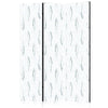 Paravento - Delicate Blue Fish - Mosaic Fish in Subtle Blue Color Shades with an Arched Pattern in the Background