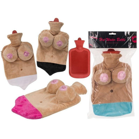 Borsa dell'acqua calda peluche a forma di seno