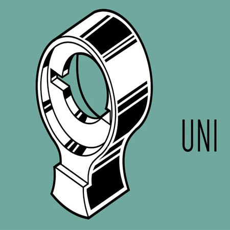 Facchinetti A 29,5 - B 29,5mm (59mm) cilindro ovale nichelato universale per profilati