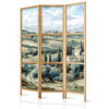 Paravento giapponese - Landscape with Green Fields and Trees - Tuscan sunny view