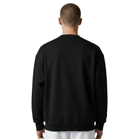 ICON felpa nera logo grande ICUF2W6F001