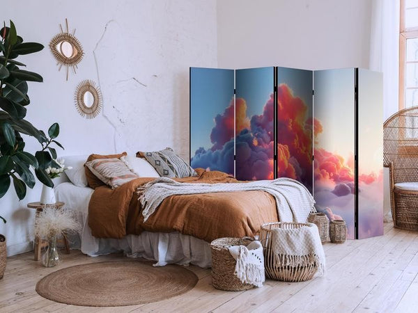 Paravento - Twilight Spectacle: Clouds in Shades of Pink and Purple