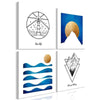 Quadro - Sea or Mountains (4 Parts)