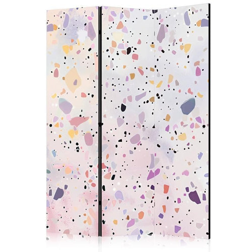 Paravento - Terrazzo in Confetti Style - Violet-Pink - Colorful Pattern