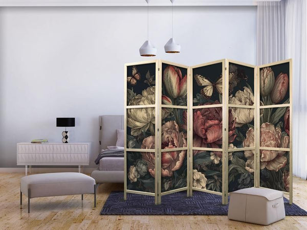Paravento giapponese Elegante fantasia barocca 5 ante