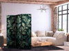 Paravento - Dark Green Victorian Leaves - Botanical Carved Composition