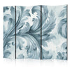 Paravento - Stone Baroque Ornaments in Light Shades of Gray and Blue