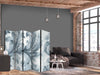 Paravento - Stone Baroque Ornaments in Light Shades of Gray and Blue
